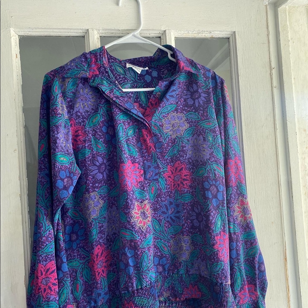 Purple and pink pullover